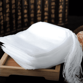 100Pcs Lot NonWoven Fabric Teabags 5.5 X 7CM Empty Tea Bags With String Heal Seal Filter Paper For Herb Tea (Option: default)