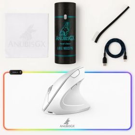 Gaming Mousepad With Vertical Mouse Bundle Edit (Option: White)