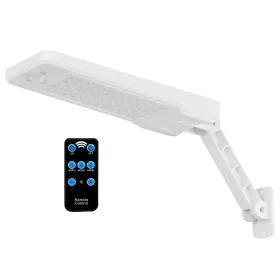 Solar Wall Light Outdoor 60LEDs PIR Motion Sensor Remote Control Wireless Lamps (Option: White)